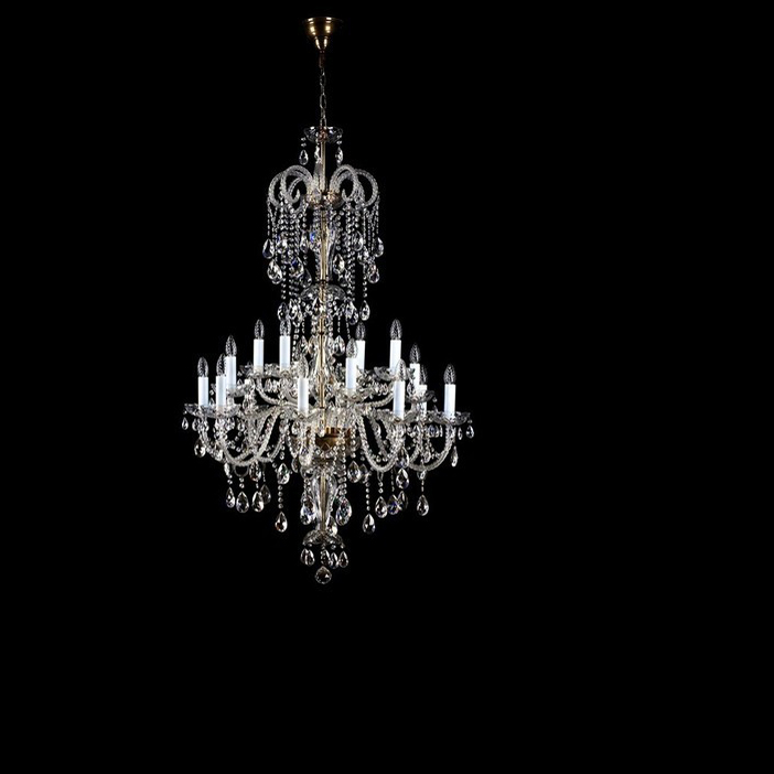 Люстра ArtGlass THEODORA XVI. dark patina