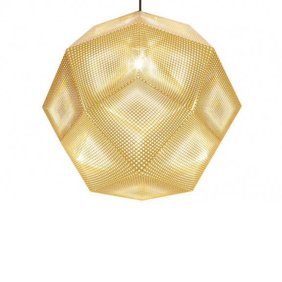 Подвесной светильник Tom Dixon Etch Shade 50cm Brass