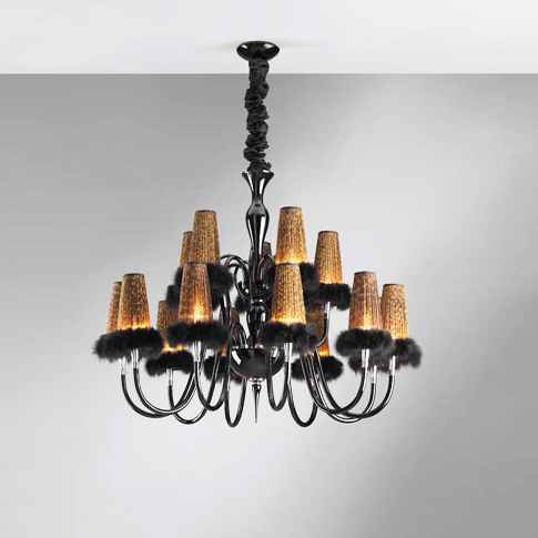 Люстра Carlesso Honey PLUMES S15