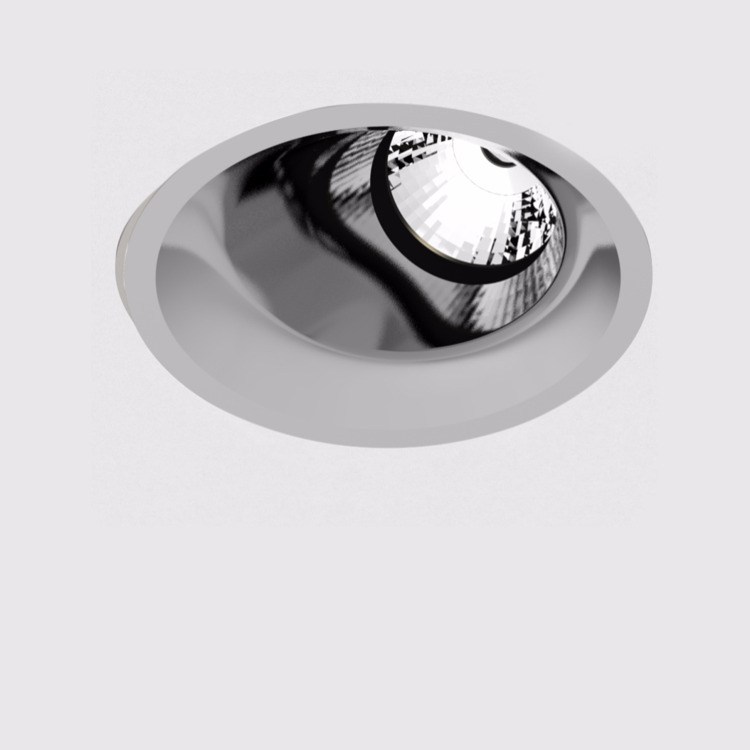 Встраиваемый в потолок светильник Prolicht BIONIQ round wallwash chrome