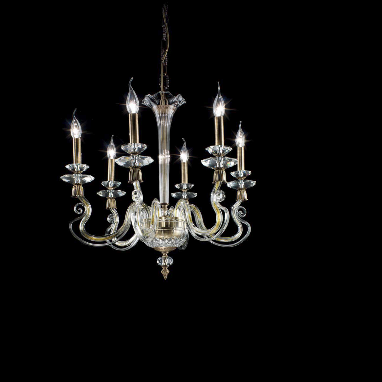 Люстра Ciciriello Lampadari Tecla lampadario 6 luci