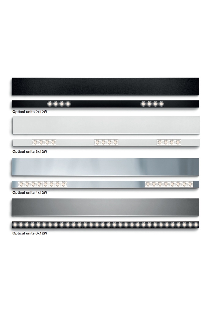 Накладная система освещения Artemide Architectural Algoritmo Sharping Emission 2x12 W