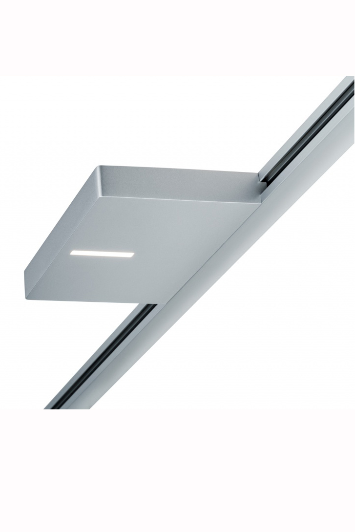 Трековый светодиодный светильник Paulmann URail LED Spot Uplight Squared 16W, хром матовый 95323
