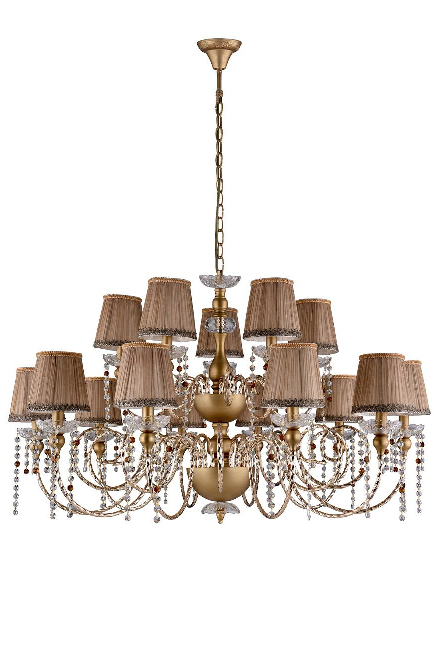 Люстра Crystal Lux ALEGRIA SP10+5 GOLD-BROWN