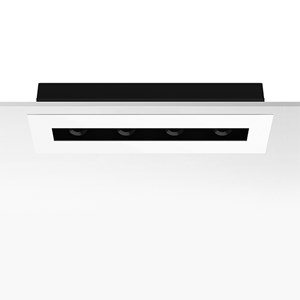 Встраиваемый в потолок светильник Flos Architectural The Black Line Trim 4 Spots