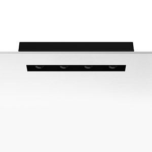 Встраиваемый в потолок светильник Flos Architectural The Black Line No Trim 4 Spots