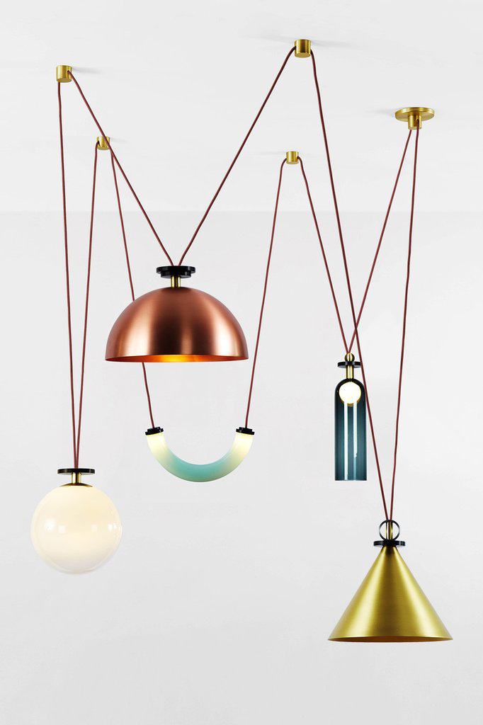 Подвесной светильник Roll &amp; Hill Shape Up 5-Piece Chandelier