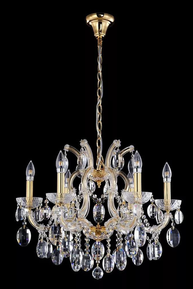 Люстра Crystal Lux HOLLYWOOD SP6 GOLD