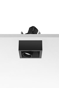 Встраиваемый в потолок светильник Flos Architectural Johnny 80 Semi-Recessed 1L Square