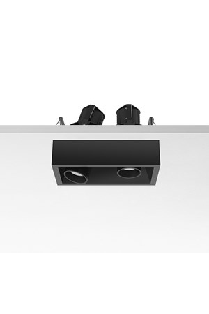 Встраиваемый в потолок светильник Flos Architectural Johnny 80 Semi-Recessed 2L Square