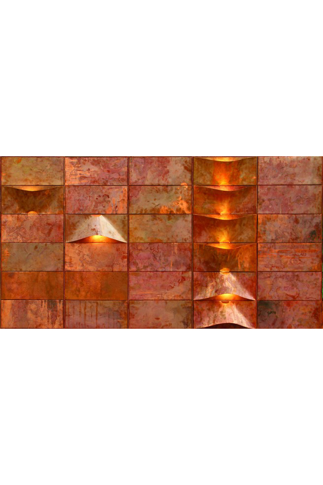 Настенный светильник Quasar Lum panel copper with light