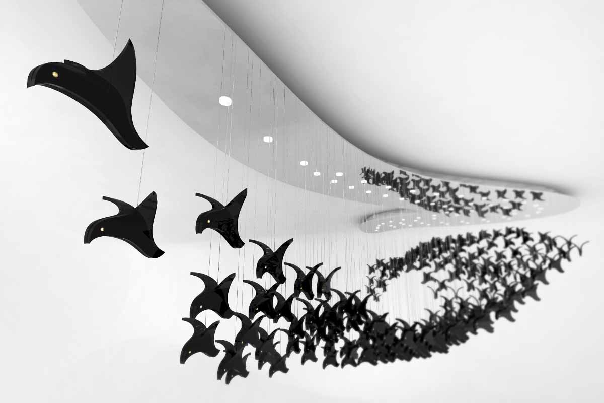 Подвесной светильник SANS SOUCI Bird Ballet