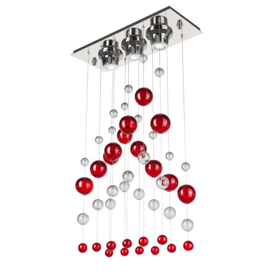 Подвесной светильник OR ILLUMINAZIONE 1023 CR CRISTALLO ROSSO