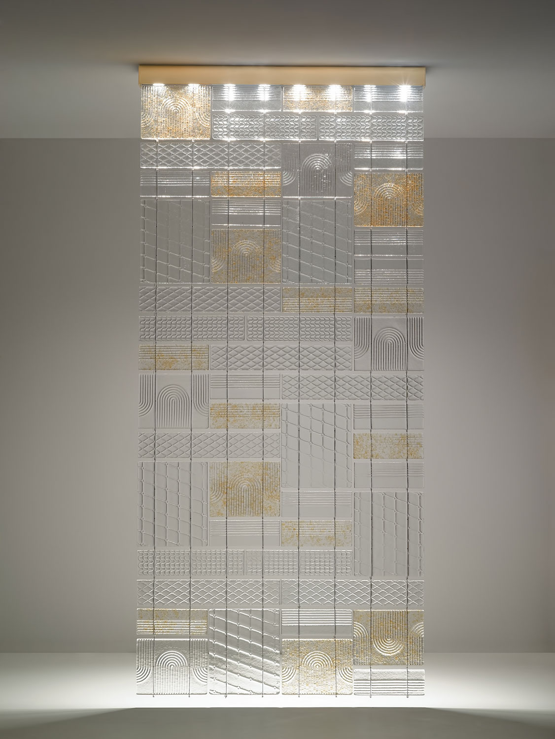 Подвесной светильник Fabbian Laminis F33 GU10 - 1/2 GLASS WALL