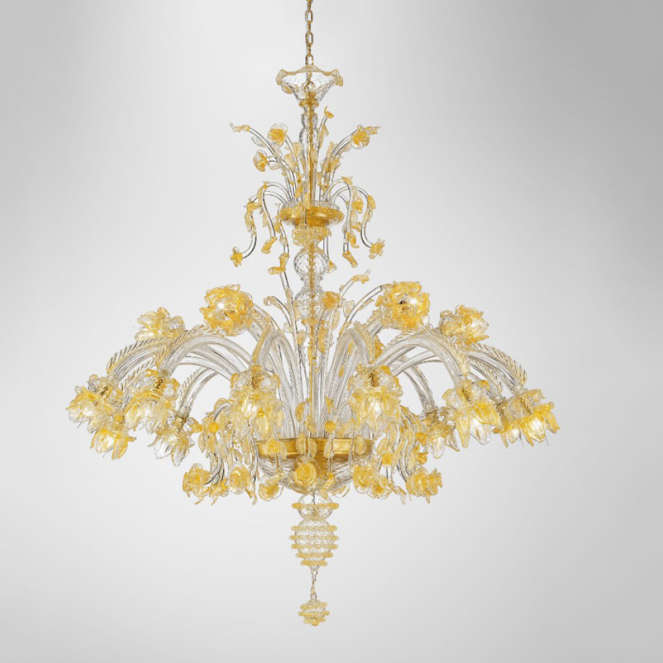 Люстра OR ILLUMINAZIONE 1015 CRISTALLO DECORO ORO