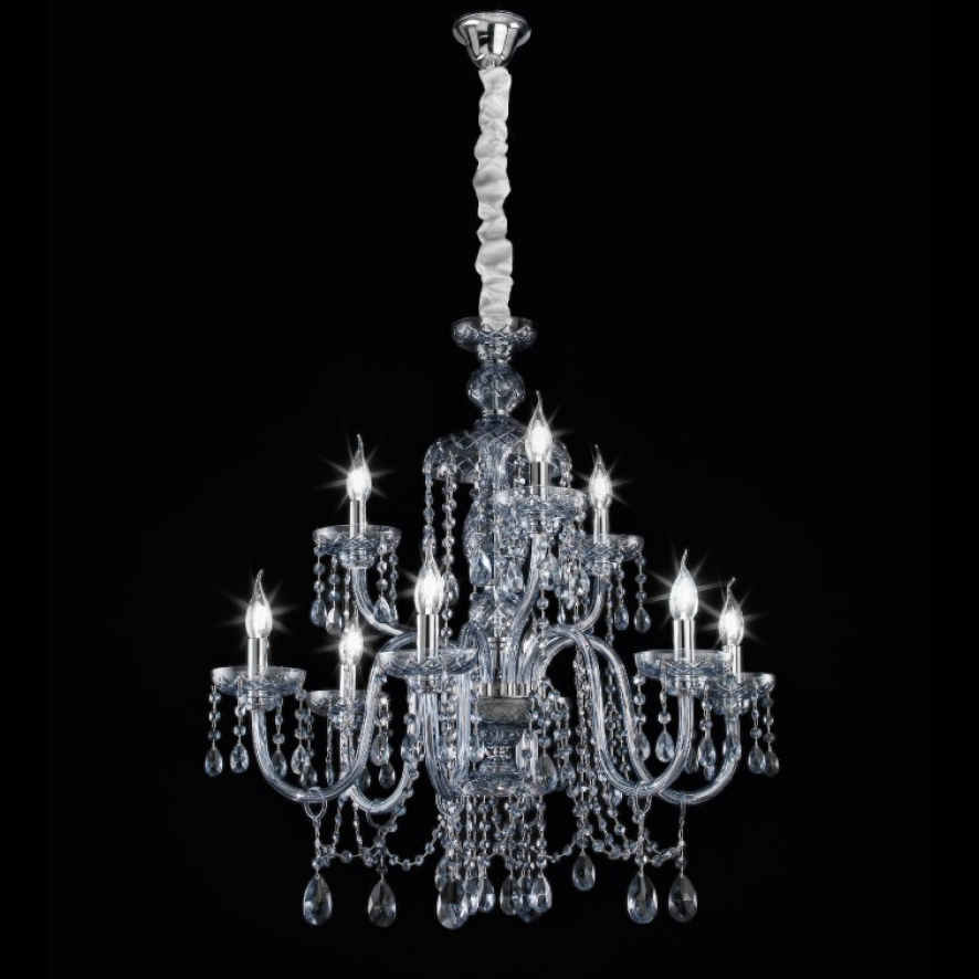 Люстра OR ILLUMINAZIONE 444/6+3 CR ASF FUMÈ