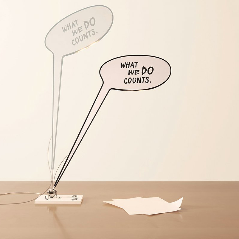 Настольная лампа Ingo Maurer What We Do Counts