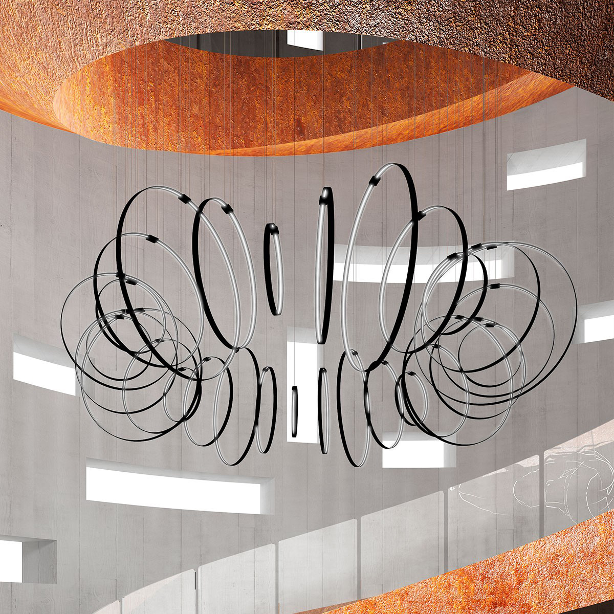 Подвесной светильник ZAVA RINGS VERTICALE