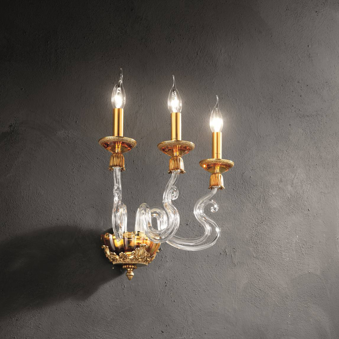 Бра Avivo Lighting BAROCCO APP AMBRA 3L