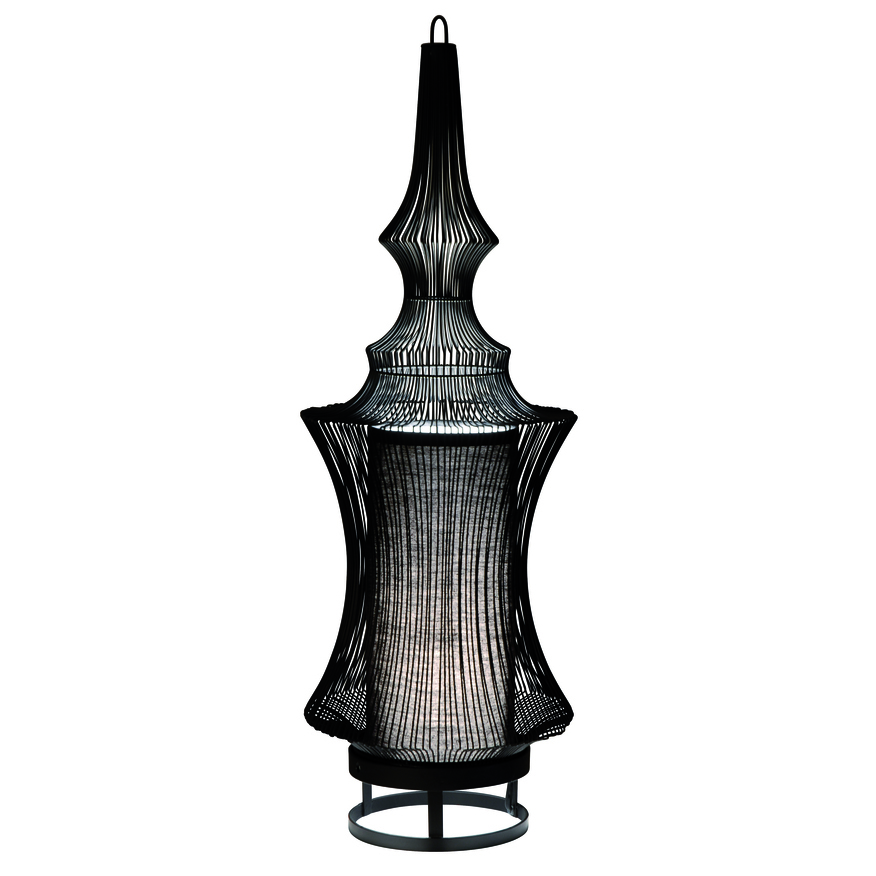 Настольный светильник Forestier Lampe Tibet Noir