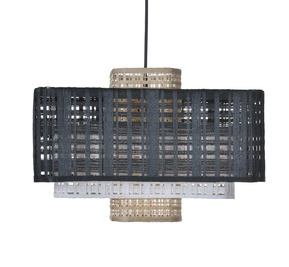 Подвесной светильник Forestier Suspension Matrix Naturel/blanc/noir