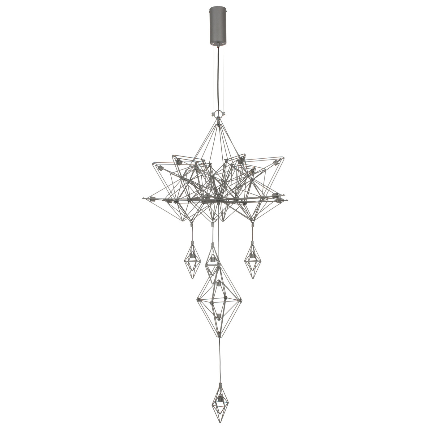 Подвесной светильник Forestier Suspension Himmeli 18 Lights Gris