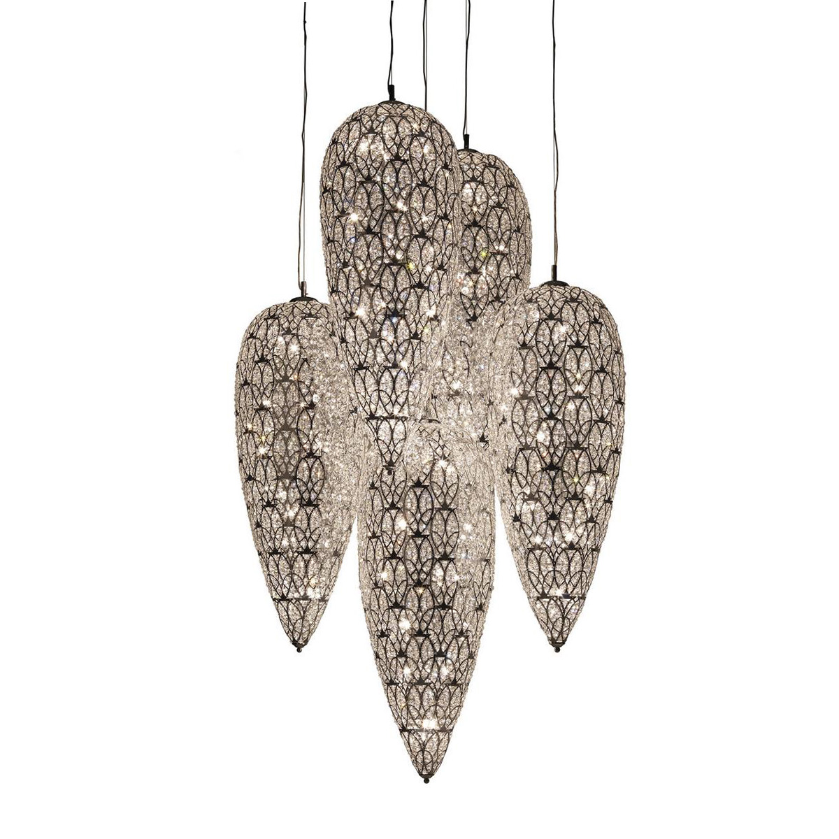 Подвесной светильник VGnewtrend ARABESQUE LIGHTFALL SENSATION X 5