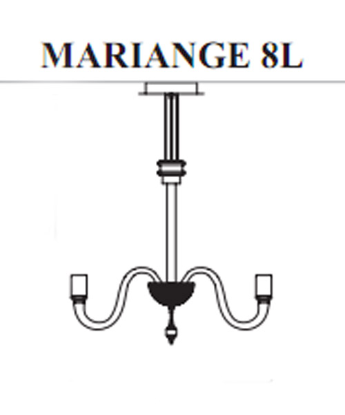 Люстра Facon de Venise CHANDELIER MARIANGE 8L