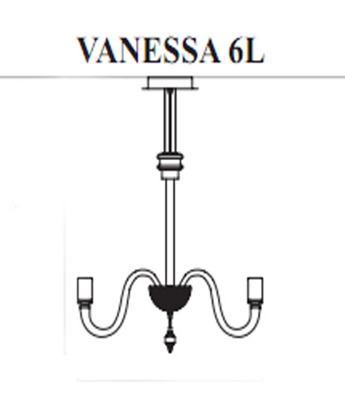 Люстра Facon de Venise CHANDELIER VANESSA 6L