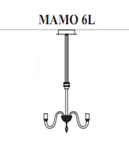 Люстра Facon de Venise CHANDELIER MAMO 6L