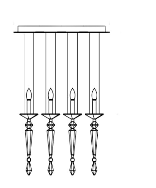 Подвесной светильник Isaac Light 709/S4