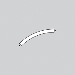 Подвесной светильник Artemide Alphabet of light system - Suspension - Curved - 45°