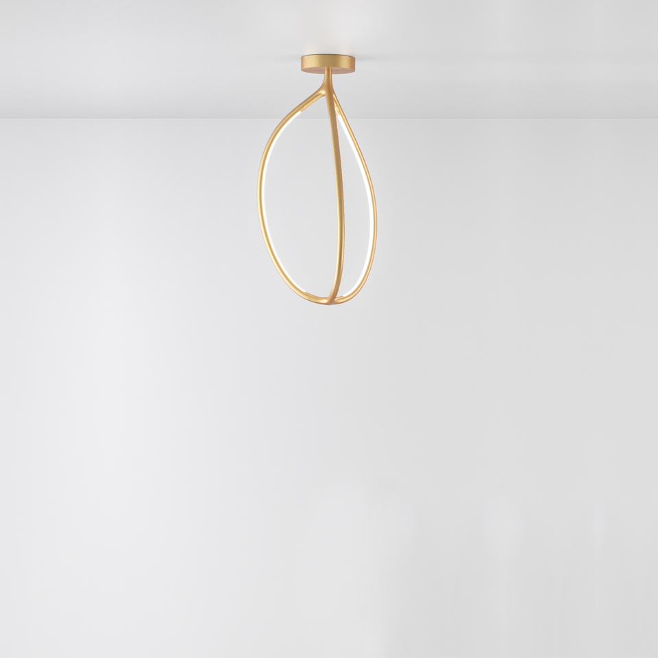 Artemide Arrival 70 ceiling - Gold - APP Compatible