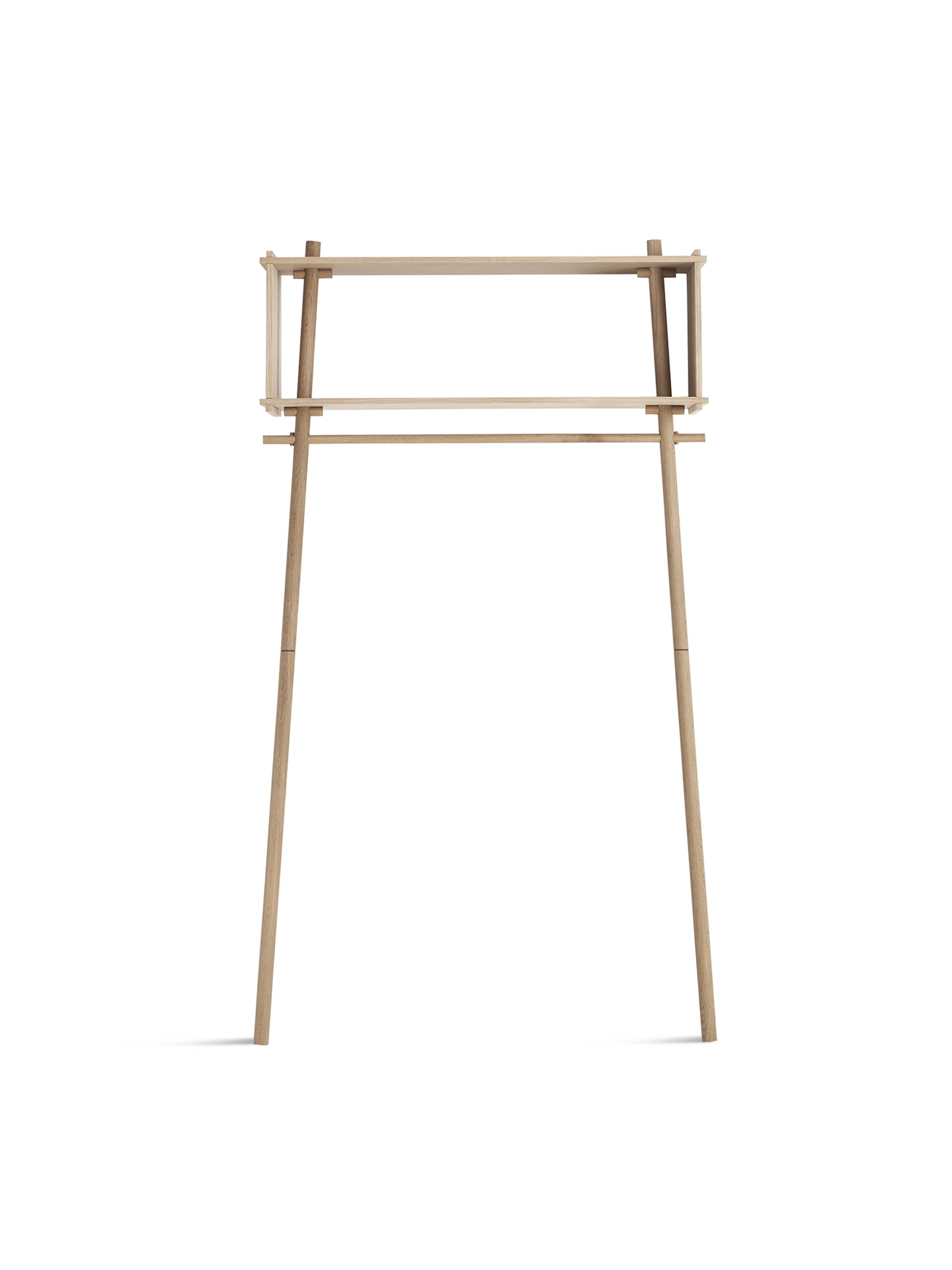 WOUD Töjbox wardrobe (Large) - White pigmented oak