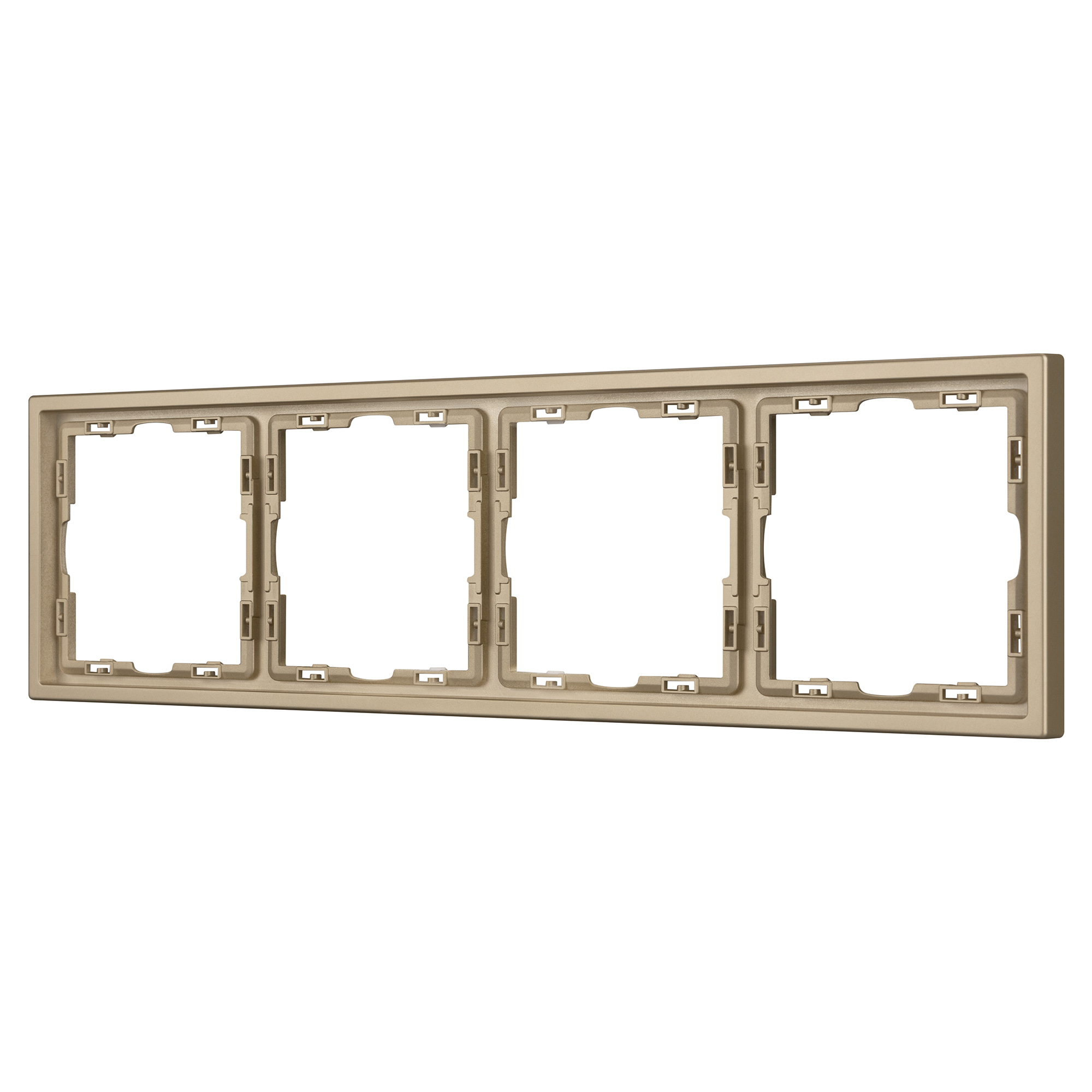 Рамка пластиковая FRM-NOBE-SFPL-4-GD (Arlight, Золотой песок) 054225