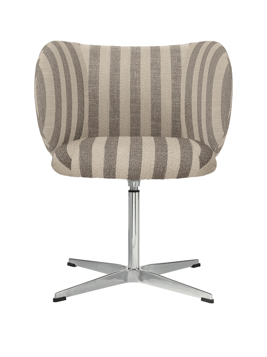 Ferm Living Rico Dining Chair - Swivel - Louisiana - Sand/Off-White
