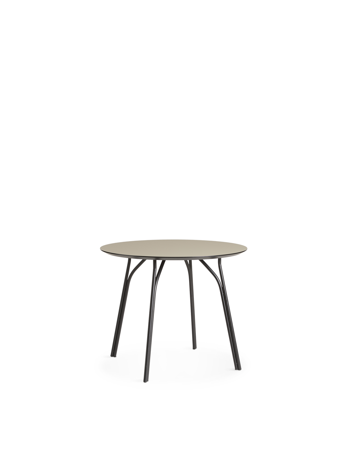WOUD Tree dining table (90 cm) - Beige/black