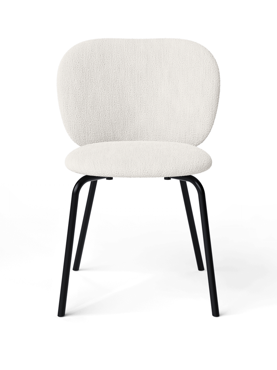 Ferm Living Rico Chair - Black - Bouclé - Off-white