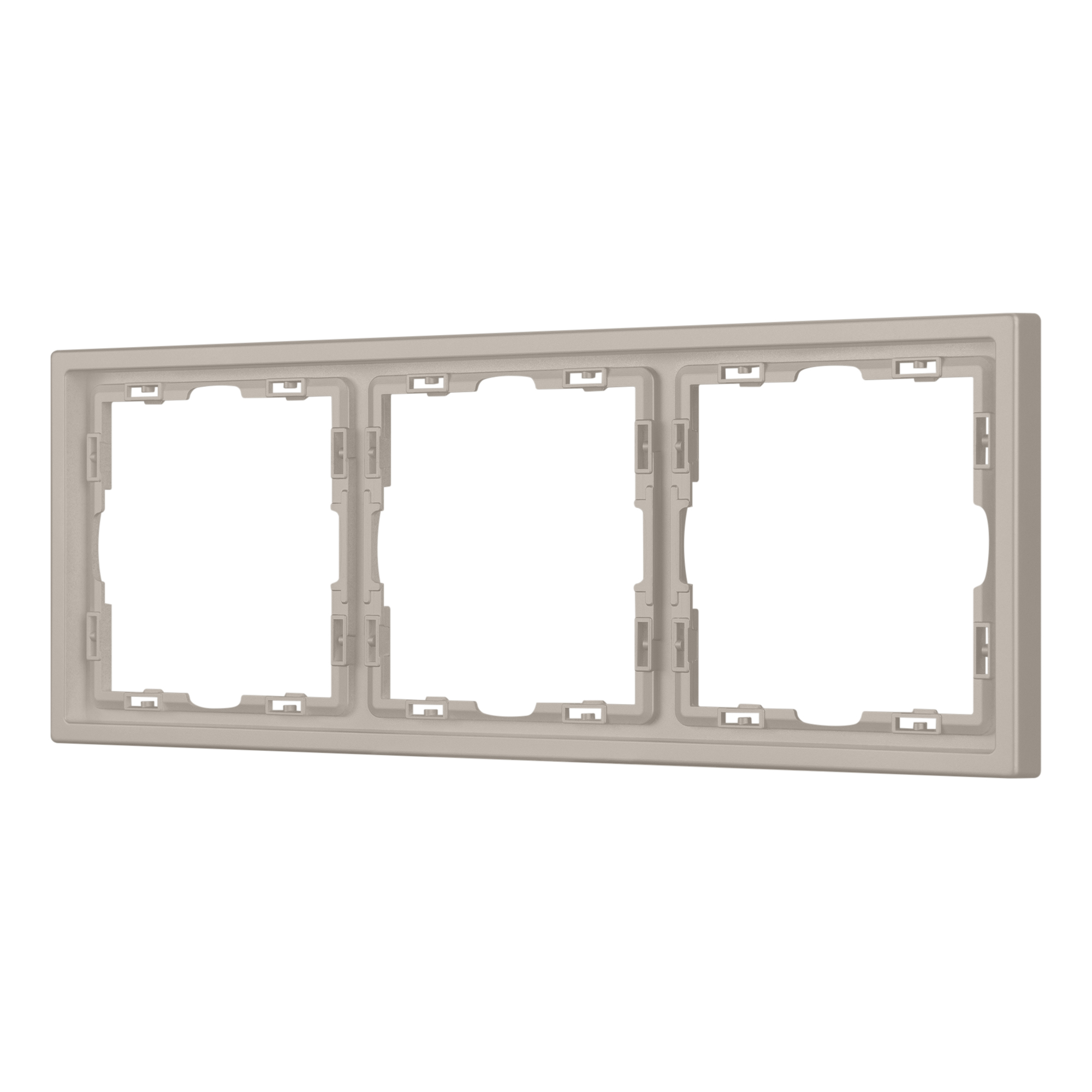 Рамка пластиковая FRM-NOBE-SFPL-3-CA (Arlight, Кашемир) 059458