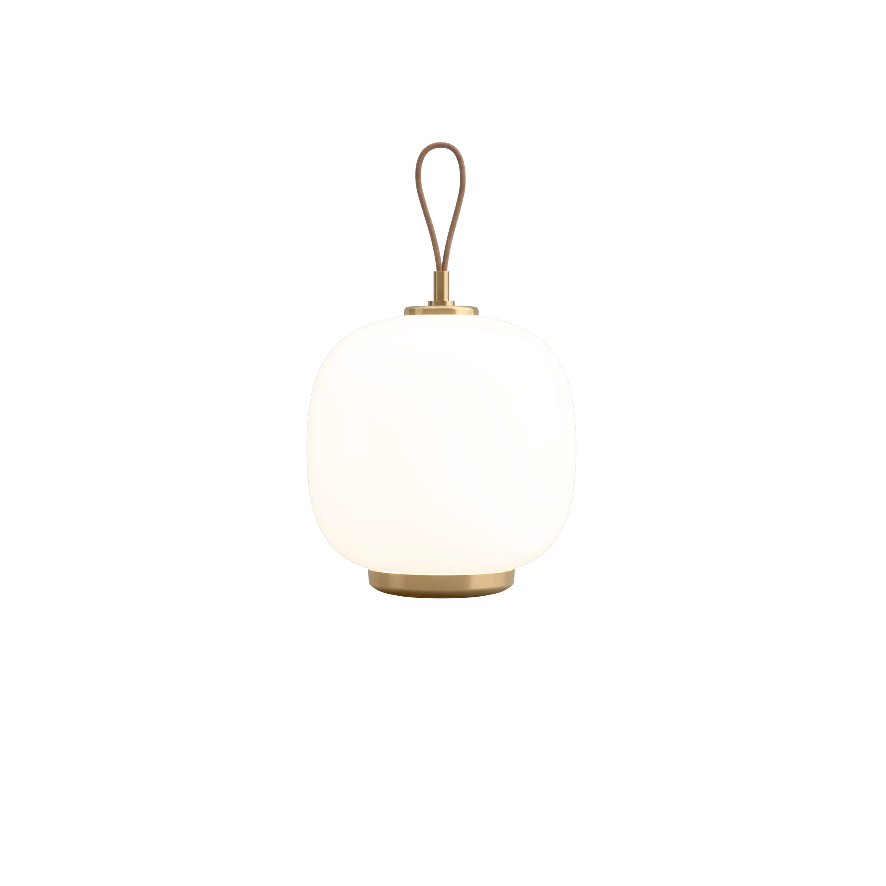 Louis Poulsen VL 45 Radiohus Portable Lamp Brass/glossy white opal glass