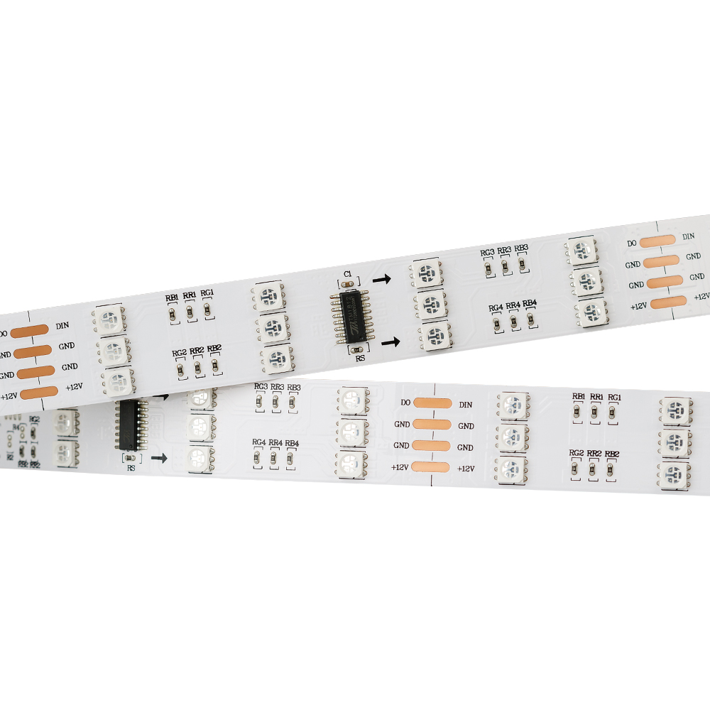 Светодиодная лента SPI-5000 12V RGB (5060, 480 LED x3,1812) (Arlight, Открытый, IP20) 024148