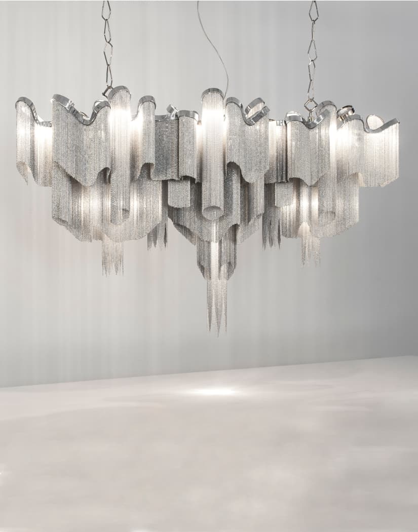 Terzani Stream linear chandelier