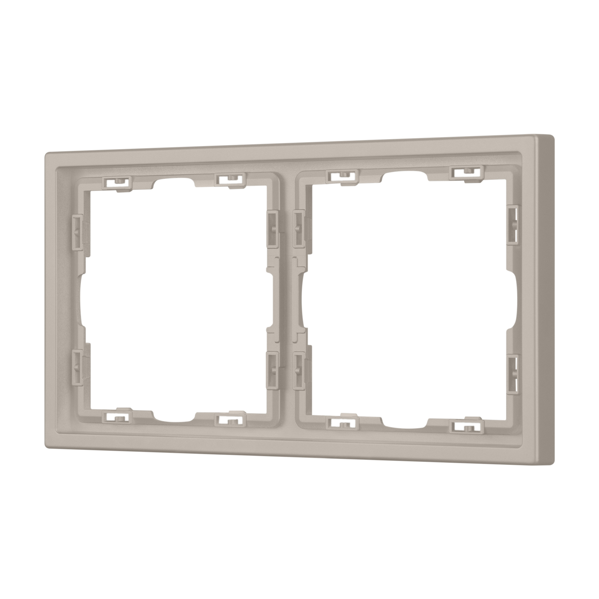 Рамка пластиковая FRM-NOBE-SFPL-2-CA (Arlight, Кашемир) 059456