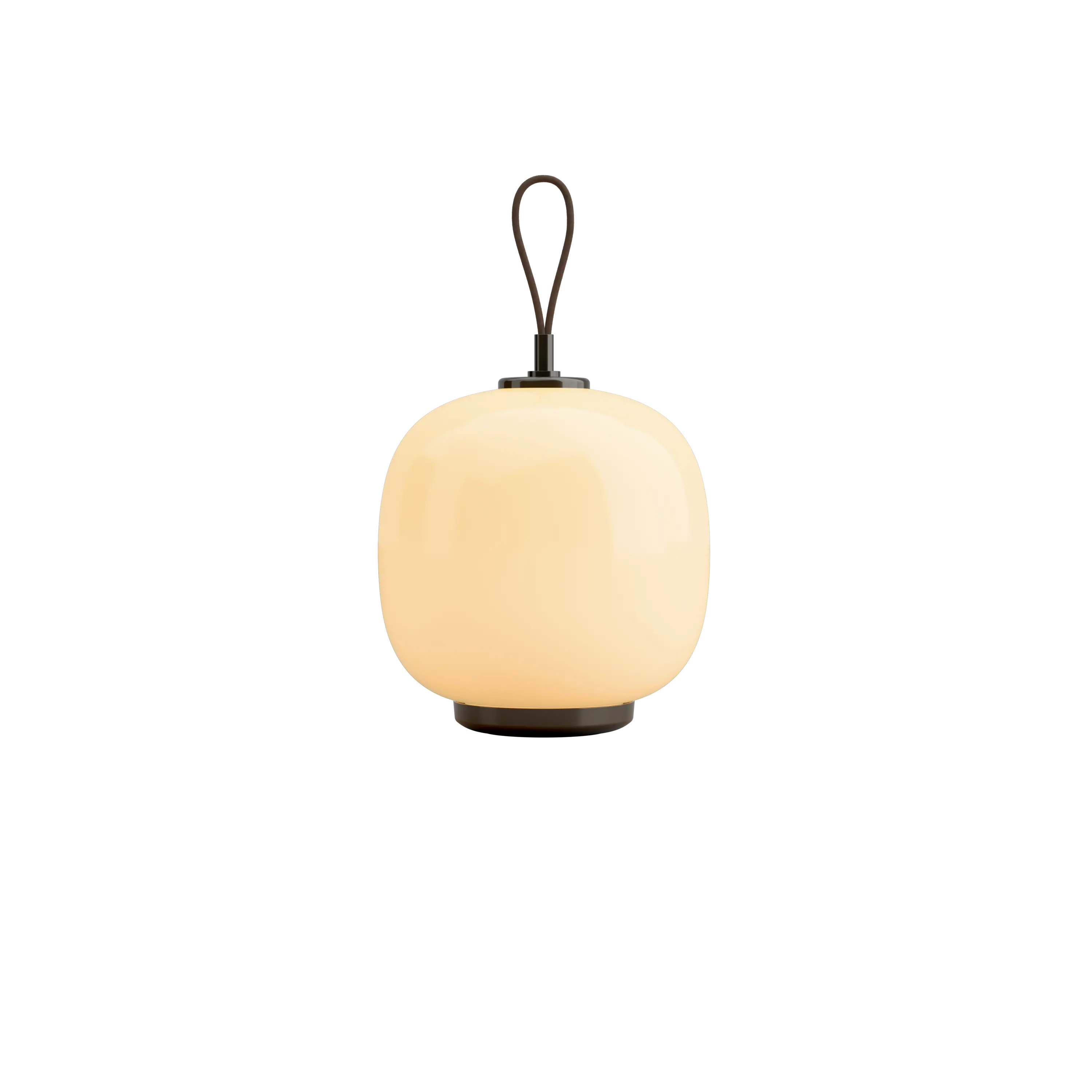 Louis Poulsen VL 45 Radiohus Portable Lamp Brass/glossy pale yellow glass
