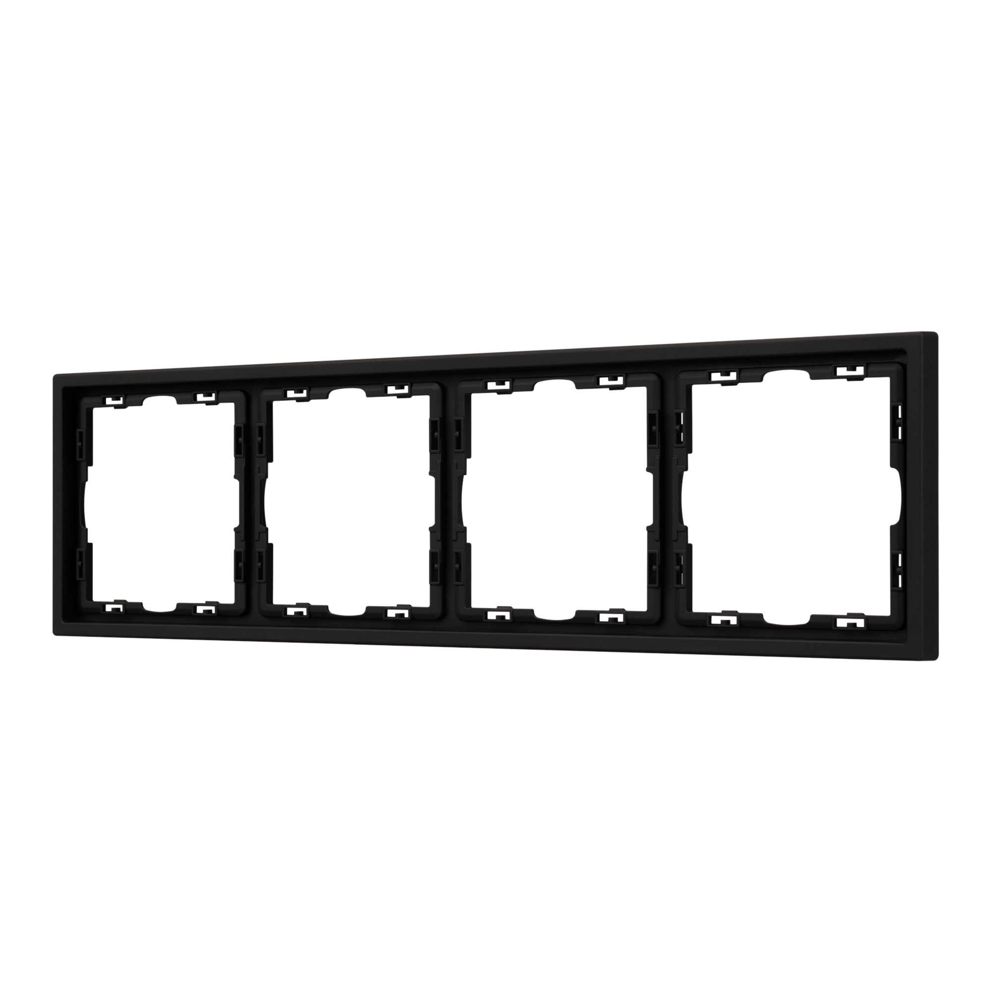 Рамка пластиковая FRM-NOBE-SFPL-4-BK (Arlight, Черный оникс) 054224