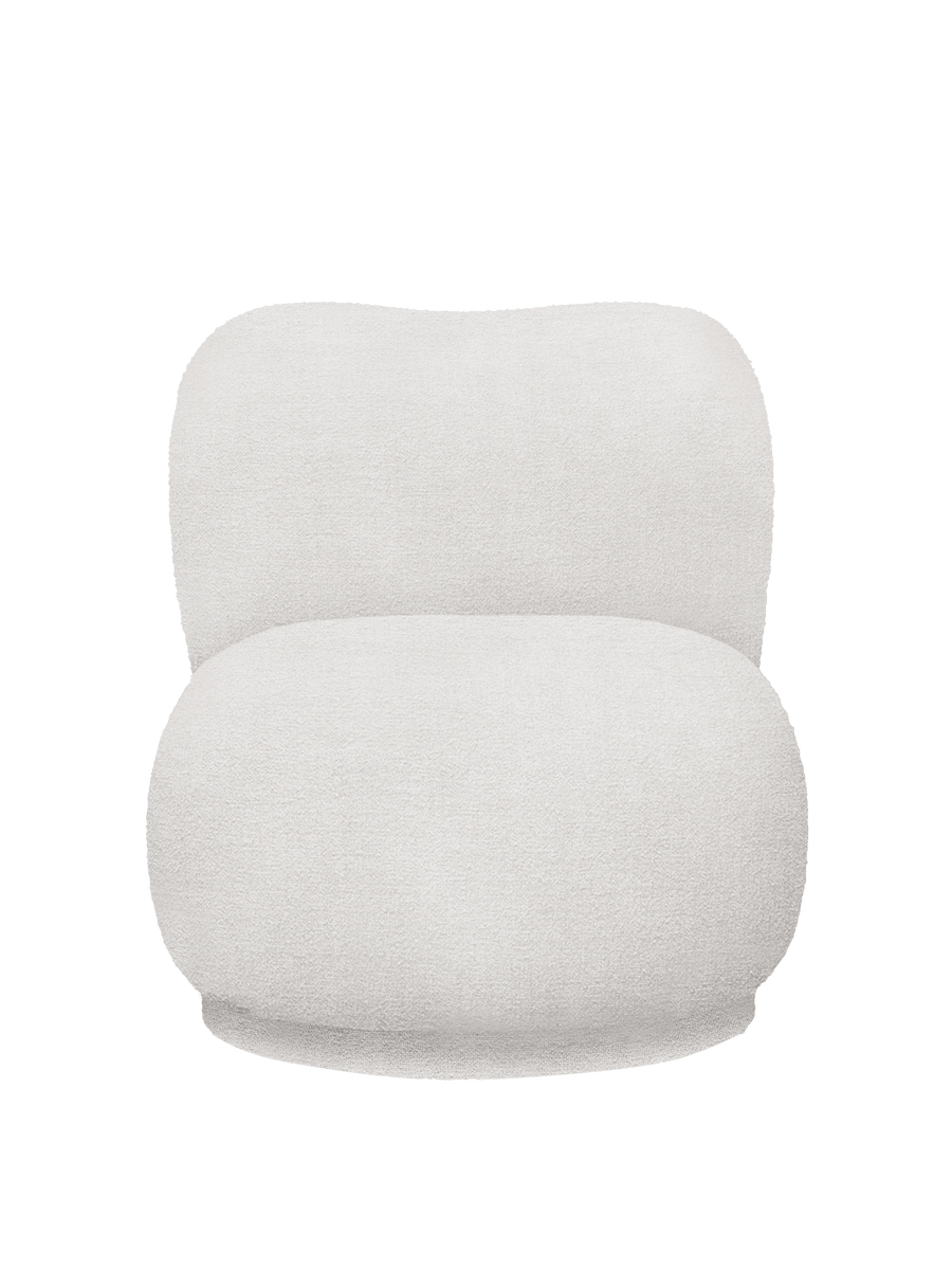 Ferm Living Rico Piccolo Lounge Chair - Swivel - Bouclé - Off-White