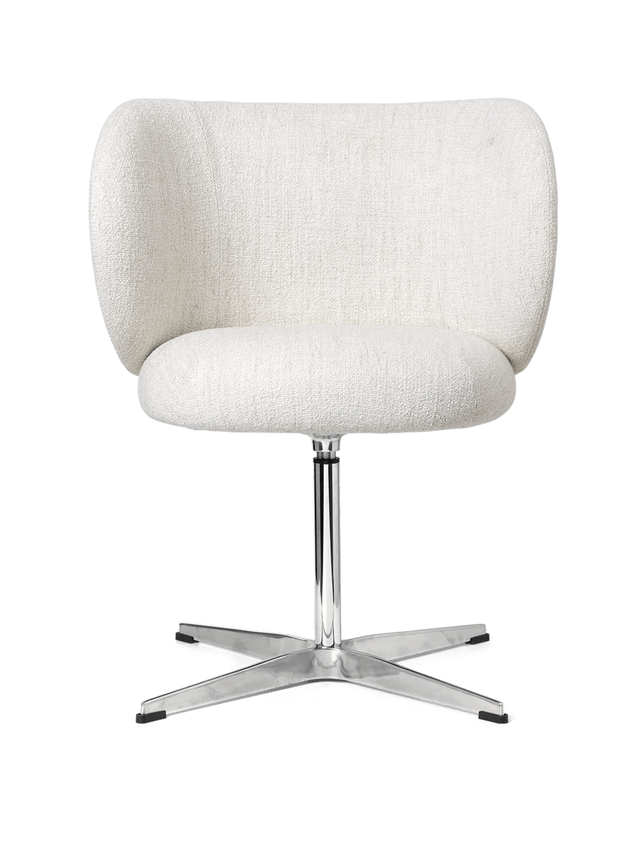 Ferm Living Rico Dining Chair - Swivel - Bouclé - Off-White