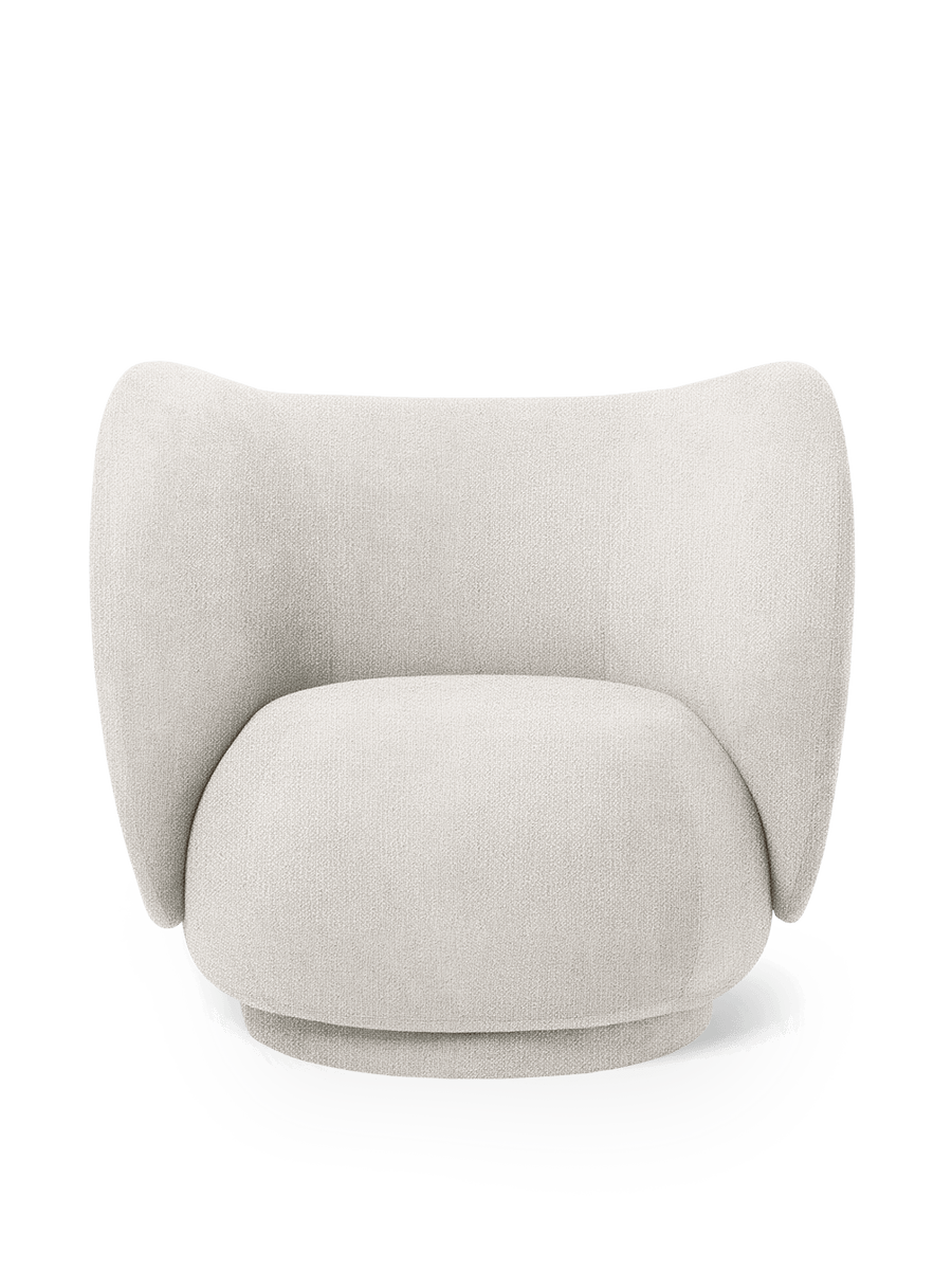 Ferm Living Rico Lounge Chair - Bouclé - Off-White