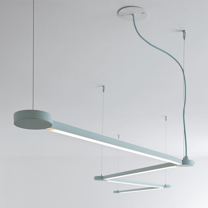 Axo Light Poses Zigzag pendant
