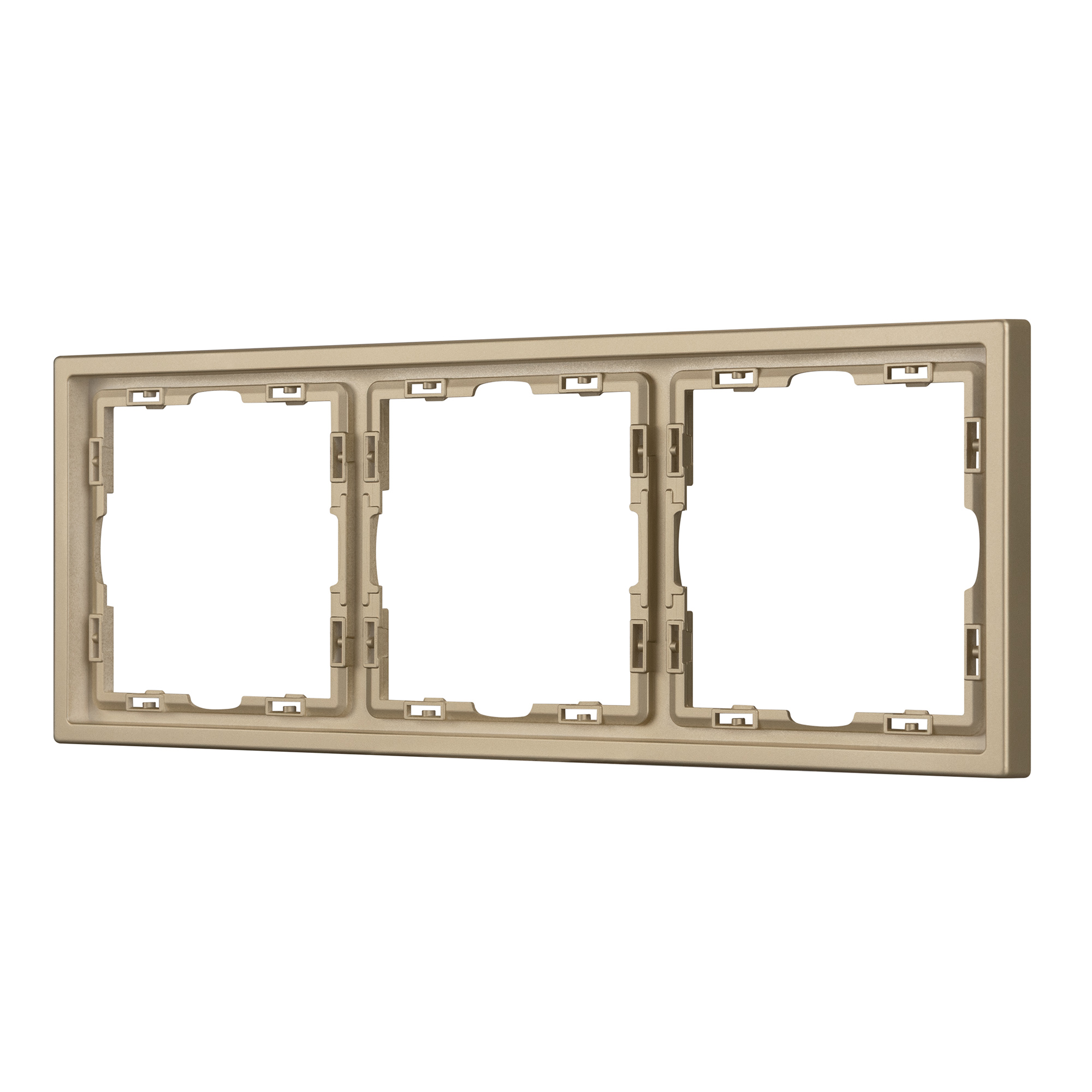 Рамка пластиковая FRM-NOBE-SFPL-3-GD (Arlight, Золотой песок) 054221